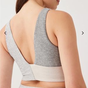 Gray outdoor voices bra top